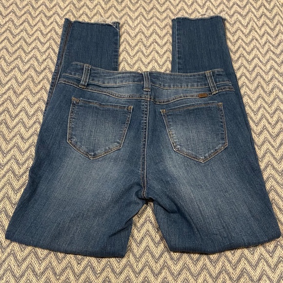 1822 Denim Frayed Ankle Skinny Jeans Size 4 - Picture 3 of 7